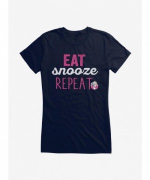 Crazy Deals Rugrats Eat Snooze Repeat Girls T-Shirt $7.37 T-Shirts