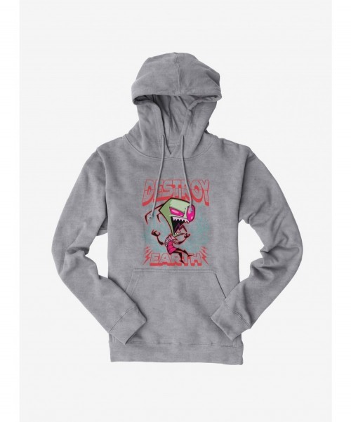 Limited Time Special Invader Zim Unique Destroy Hoodie $15.09 Hoodies