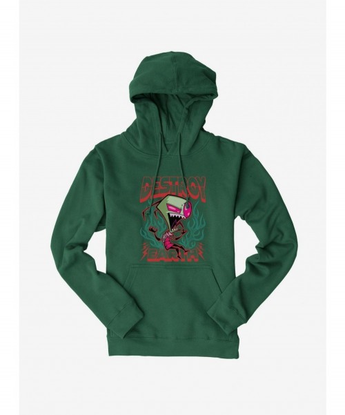 Limited Time Special Invader Zim Unique Destroy Hoodie $15.09 Hoodies