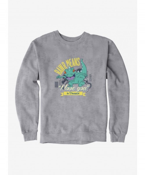 Unique Rugrats Reptar Rawr Means I Love You In Dinosaur Sweatshirt $10.92 Sweatshirts