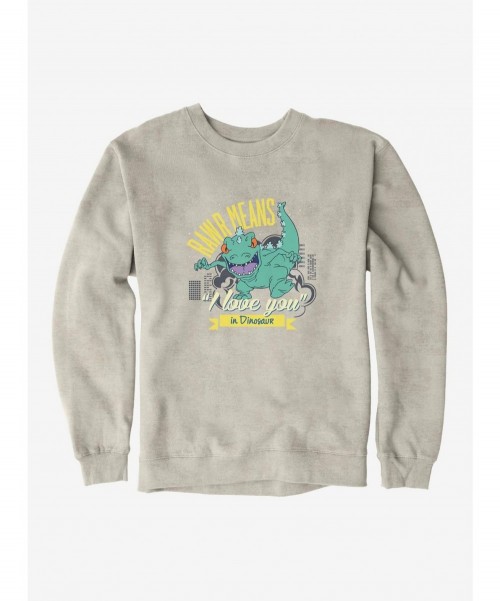 Unique Rugrats Reptar Rawr Means I Love You In Dinosaur Sweatshirt $10.92 Sweatshirts