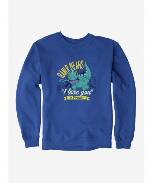 Unique Rugrats Reptar Rawr Means I Love You In Dinosaur Sweatshirt $10.92 Sweatshirts