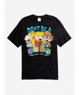 Exclusive Price Rugrats Don't Be a Baby Black T-Shirt $6.42 T-Shirts