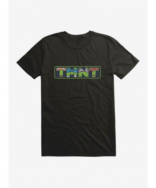 Sale Item Teenage Mutant Ninja Turtles Face Font T-Shirt $7.46 T-Shirts