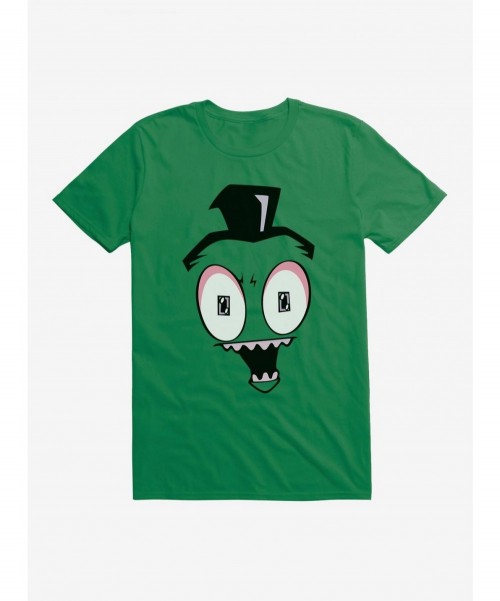 Seasonal Sale Invader Zim Big Face Excited T-Shirt $6.88 T-Shirts