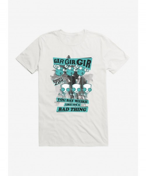 Best Deal Invader Zim Weird Like It's A Bad Thing T-Shirt $7.07 T-Shirts