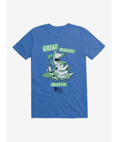 Discount Aaahh!!! Real Monsters Great Monsters Never Lie T-Shirt $8.80 T-Shirts