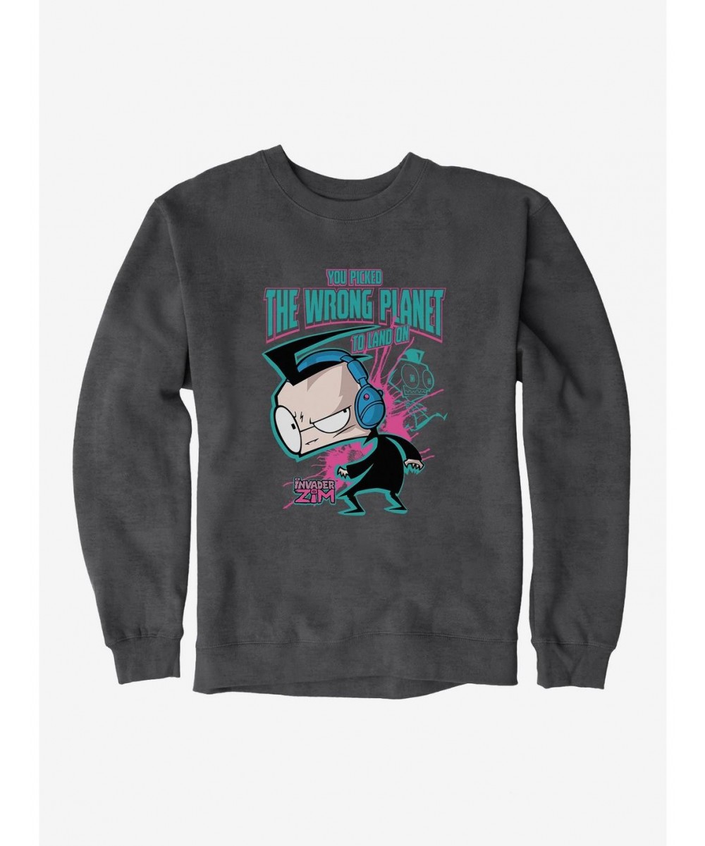 New Arrival Invader Zim Wrong Planet To Land On Sweatshirt $14.46 Sweatshirts