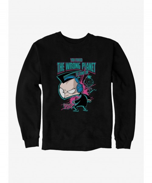 New Arrival Invader Zim Wrong Planet To Land On Sweatshirt $14.46 Sweatshirts