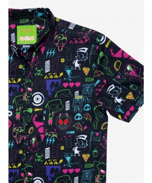 Fashion RSVLTS Invader Zim Operation Impending Doom 2 KUNUFLEX Short Sleeve Shirt $33.32 Other Merch