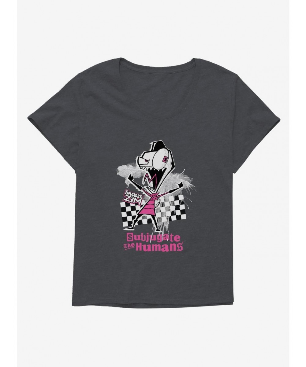 Wholesale Invader Zim Subjugate The Humans Girls T-Shirt Plus Size $8.61 T-Shirts