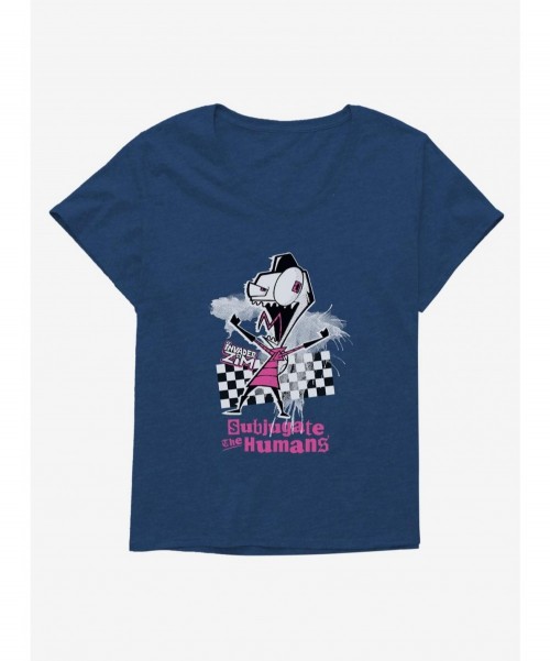 Wholesale Invader Zim Subjugate The Humans Girls T-Shirt Plus Size $8.61 T-Shirts