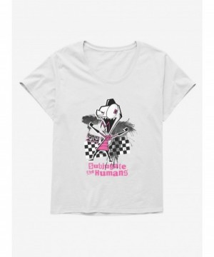 Wholesale Invader Zim Subjugate The Humans Girls T-Shirt Plus Size $8.61 T-Shirts