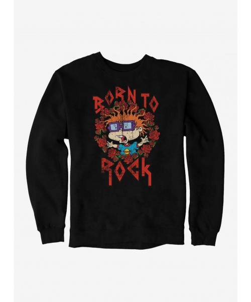 Crazy Deals Rugrats Chuckie Born To Rock Sweatshirt $10.92 Sweatshirts