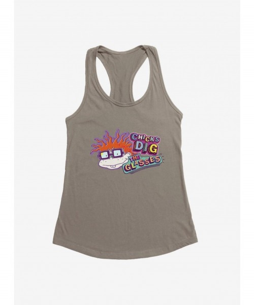 Limited Time Special Rugrats Chuckie Chicks Dig Glasses Girls Tank $7.97 Tanks