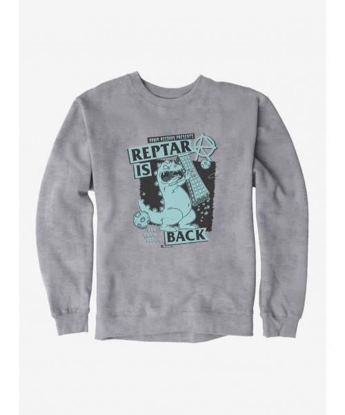 Exclusive Price Rugrats Punk Poster Reptar Is Back Sweatshirt $12.40 Sweatshirts