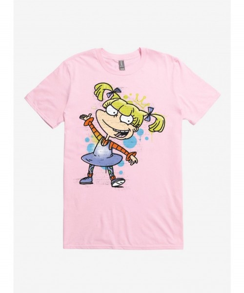 Huge Discount Rugrats Angelica Graffiti T-Shirt $7.07 T-Shirts