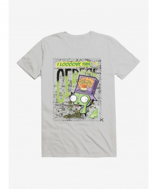 Value for Money Invader Zim I Love Cereal T-Shirt $8.60 T-Shirts