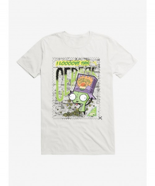 Value for Money Invader Zim I Love Cereal T-Shirt $8.60 T-Shirts