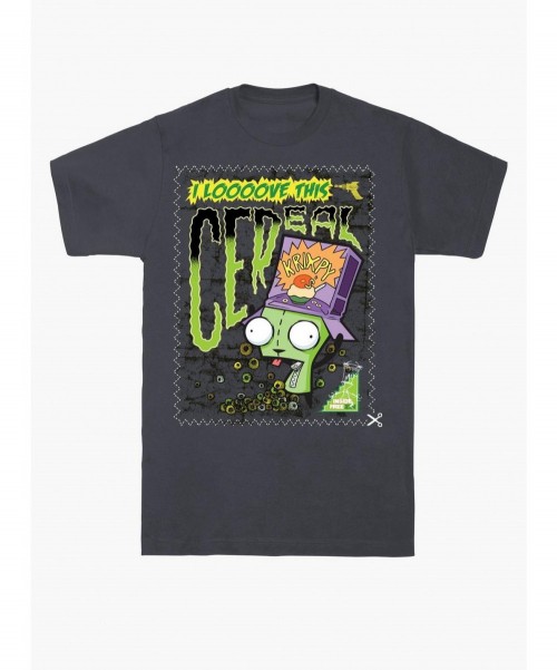 Value for Money Invader Zim I Love Cereal T-Shirt $8.60 T-Shirts