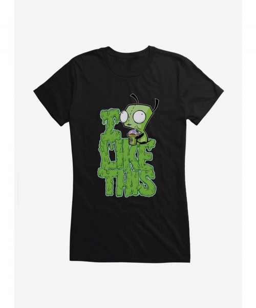 Absolute Discount Invader Zim I Like This Girls T-Shirt $9.96 T-Shirts