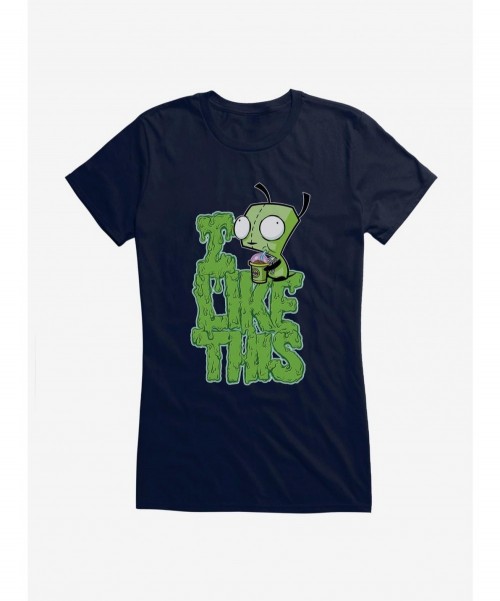 Absolute Discount Invader Zim I Like This Girls T-Shirt $9.96 T-Shirts