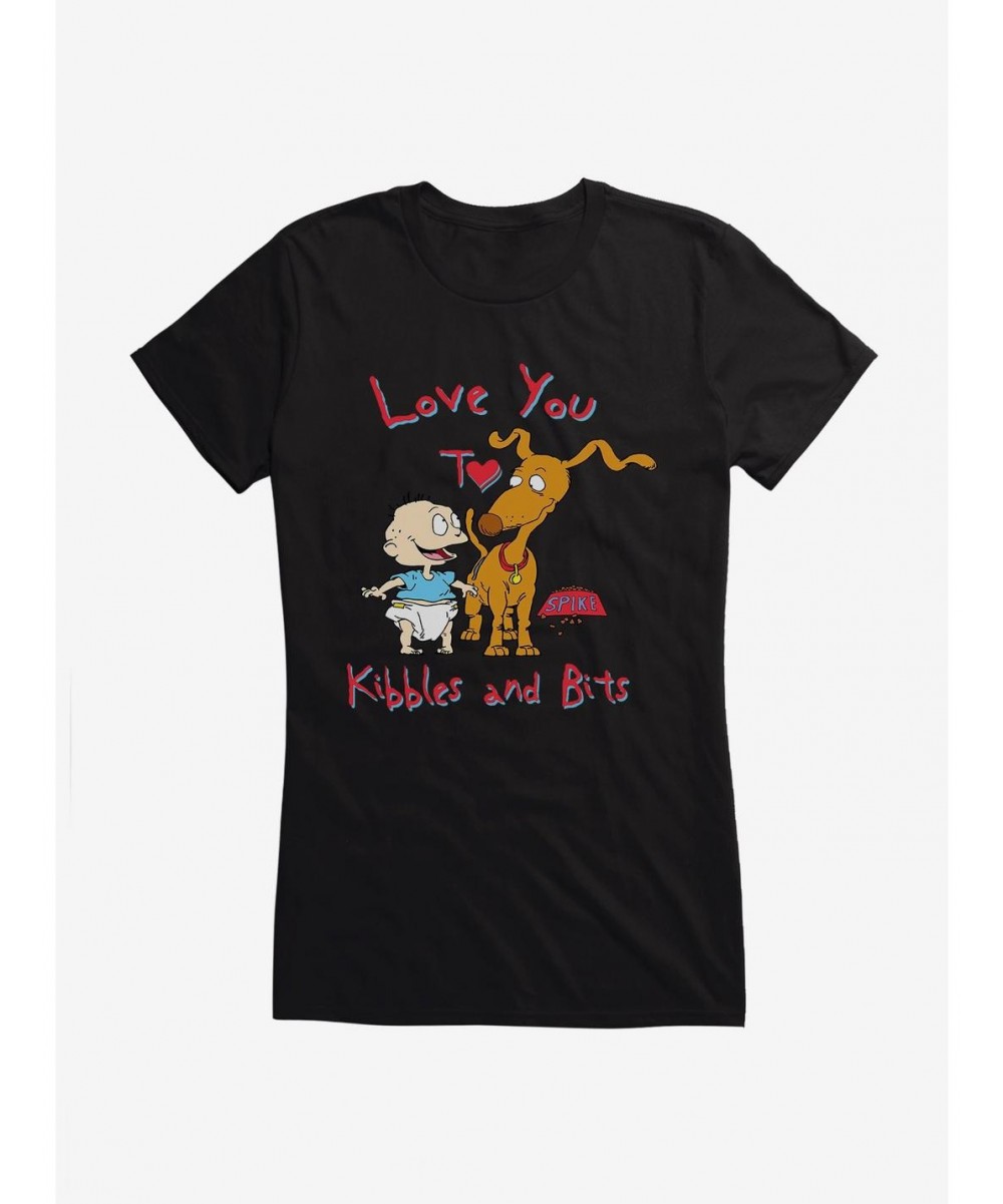 Exclusive Price Rugrats Spike And Tommy I Love You To Kibbles And Bits Girls T-Shirt $5.98 T-Shirts