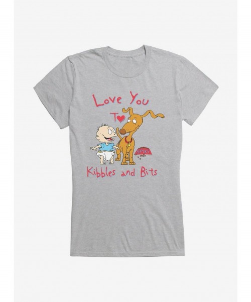 Exclusive Price Rugrats Spike And Tommy I Love You To Kibbles And Bits Girls T-Shirt $5.98 T-Shirts