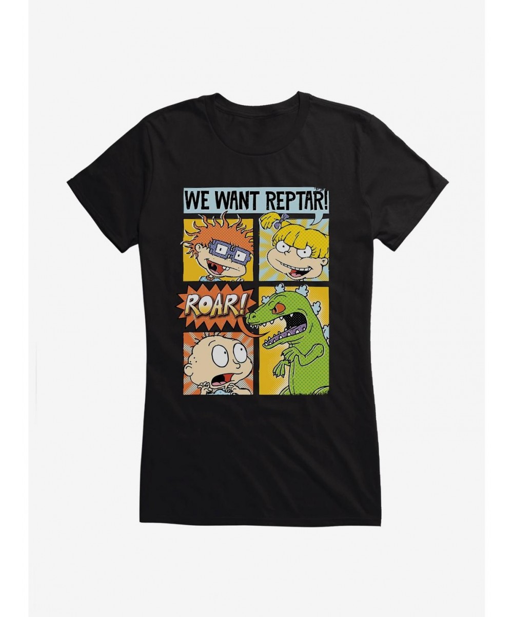 Special Rugrats We Want Reptar Girls T-Shirt $7.97 T-Shirts