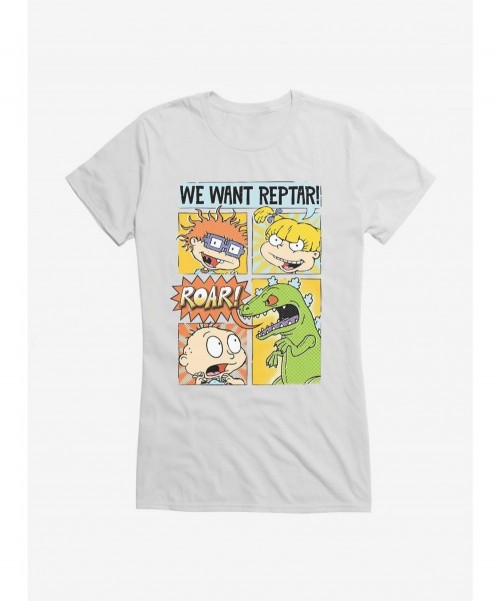 Special Rugrats We Want Reptar Girls T-Shirt $7.97 T-Shirts