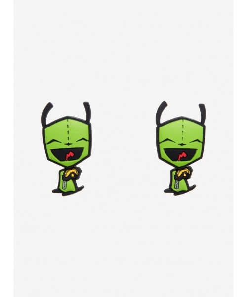 Hot Selling Invader Zim GIR Taco Front/Back Earrings $3.71 Other Merch