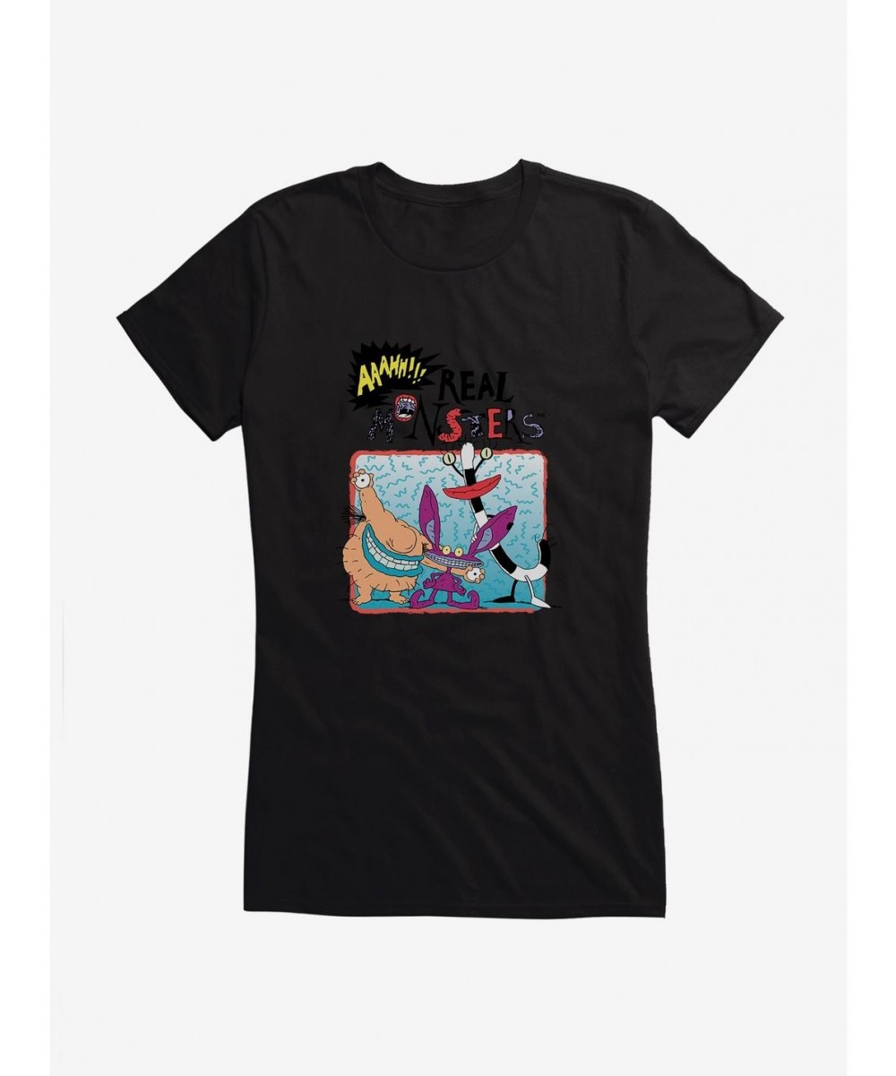 Fashion Aaahh!!! Real Monsters Group Pose Girls T-Shirt $8.17 T-Shirts