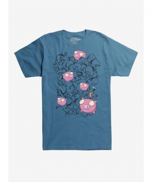 Crazy Deals Invader Zim Pig Stampede T-Shirt $8.60 T-Shirts