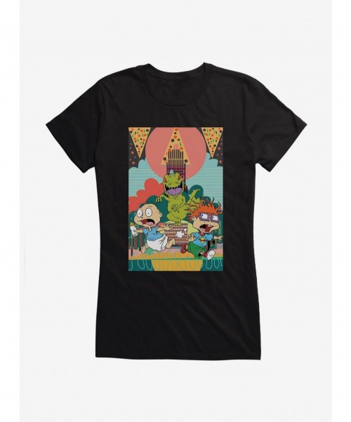 Limited Time Special Rugrats Reptar Run Girls T-Shirt $7.77 T-Shirts