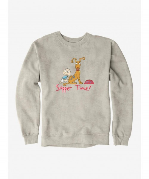 Big Sale Rugrats Spike And Tommy Supper Time! Sweatshirt $10.33 Sweatshirts