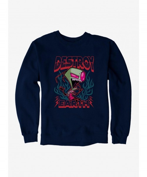 Crazy Deals Invader Zim Unique Destroy Sweatshirt $11.51 Sweatshirts