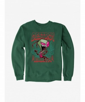 Crazy Deals Invader Zim Unique Destroy Sweatshirt $11.51 Sweatshirts