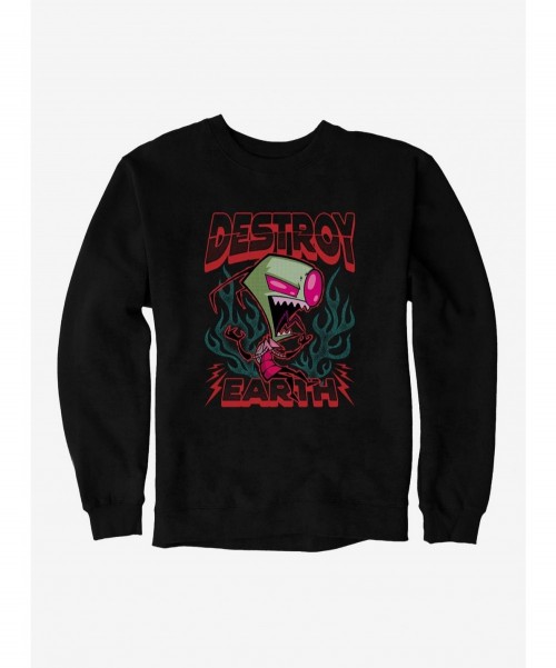 Crazy Deals Invader Zim Unique Destroy Sweatshirt $11.51 Sweatshirts