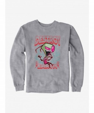 Crazy Deals Invader Zim Unique Destroy Sweatshirt $11.51 Sweatshirts