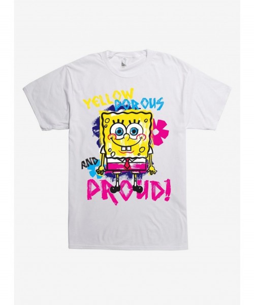 Low Price SpongeBob Proud T-Shirt $7.46 T-Shirts