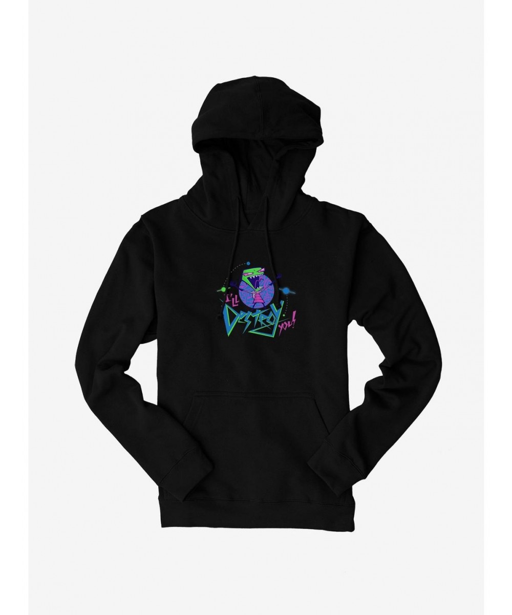 Trendy Invader Zim Florpus I'll Destroy You Hoodie $15.80 Hoodies