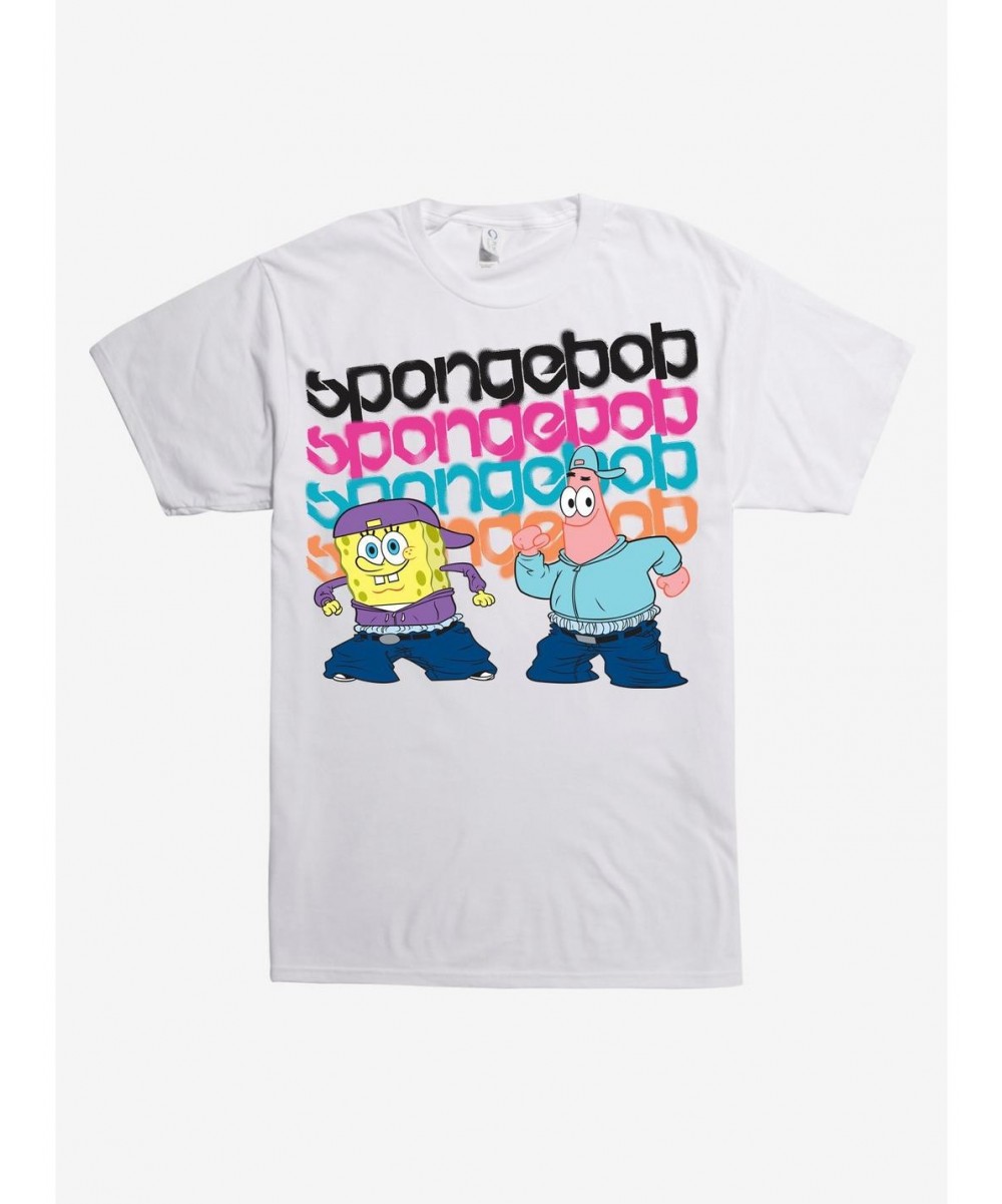 Festival Price SpongeBob Hip Hop T-Shirt $7.25 T-Shirts