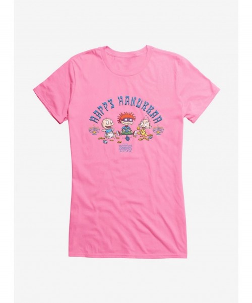 Value Item Rugrats Happy Hanukkah Crew Girls T-Shirt $8.57 T-Shirts