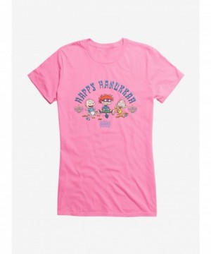 Value Item Rugrats Happy Hanukkah Crew Girls T-Shirt $8.57 T-Shirts