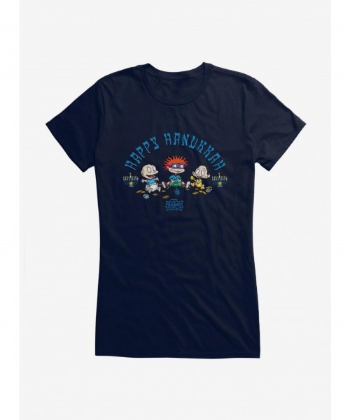 Value Item Rugrats Happy Hanukkah Crew Girls T-Shirt $8.57 T-Shirts