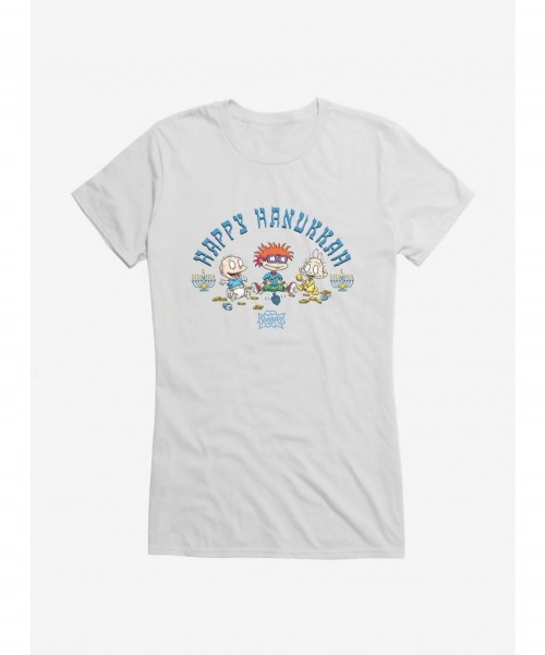 Value Item Rugrats Happy Hanukkah Crew Girls T-Shirt $8.57 T-Shirts