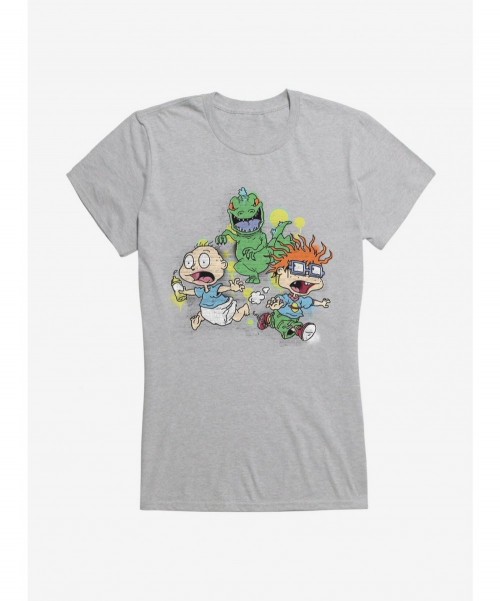 Hot Sale Rugrats Reptar Run Graffiti Girls T-Shirt $7.57 T-Shirts