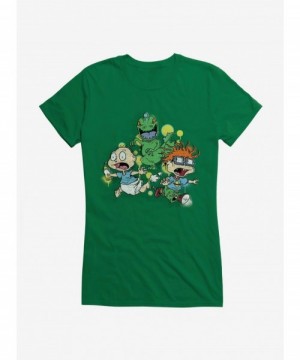 Hot Sale Rugrats Reptar Run Graffiti Girls T-Shirt $7.57 T-Shirts