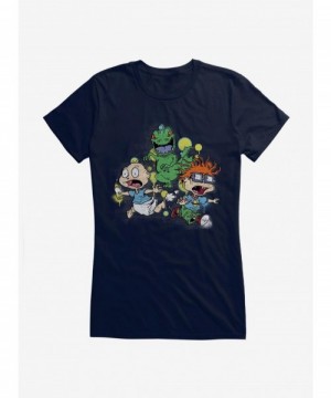 Hot Sale Rugrats Reptar Run Graffiti Girls T-Shirt $7.57 T-Shirts