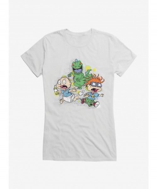 Hot Sale Rugrats Reptar Run Graffiti Girls T-Shirt $7.57 T-Shirts